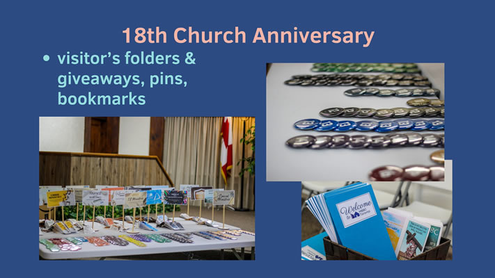 18th church anniversary